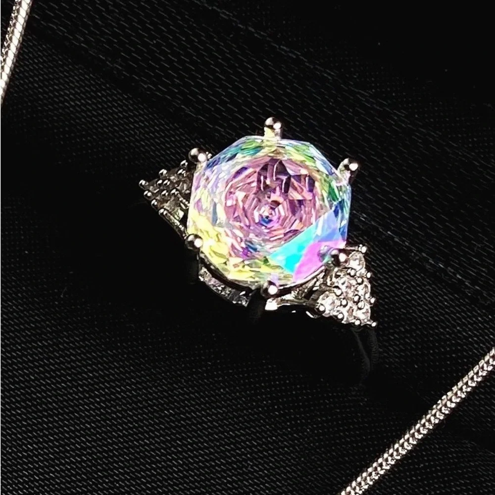 Iridescent Silver Women's Ring